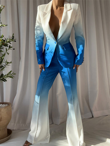 PENDENZA Blazer & Pants Set in Blue
