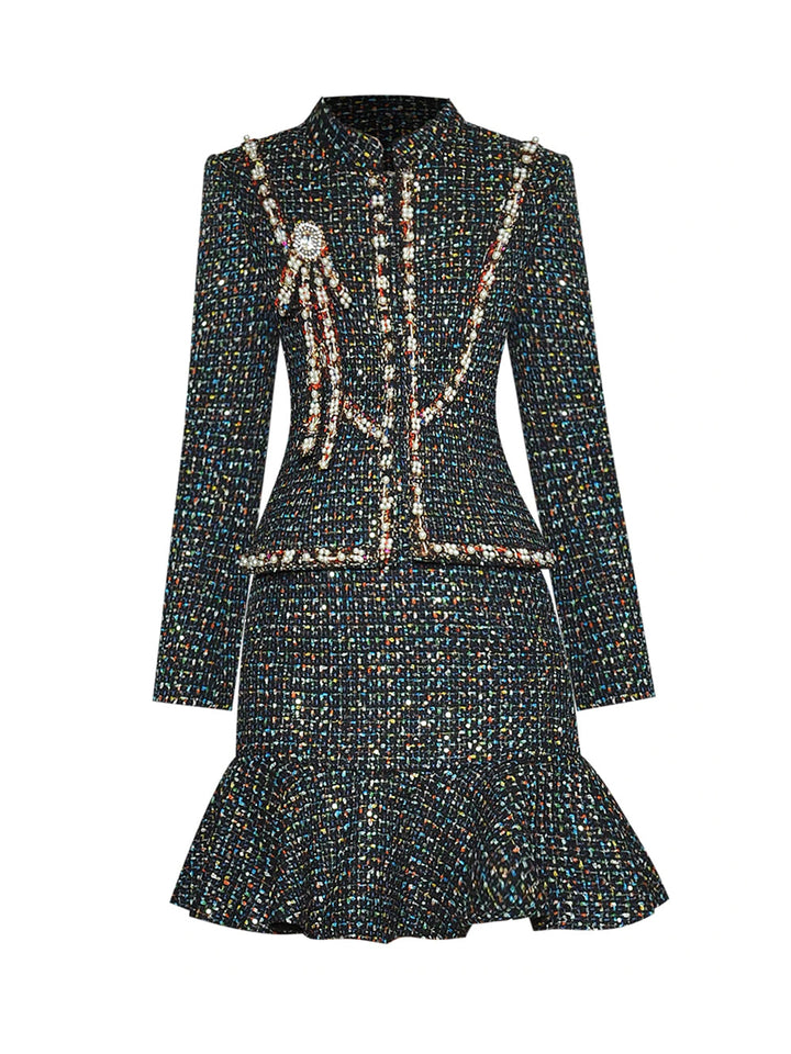 LIANNE Tweed Jacket & Skirt Set
