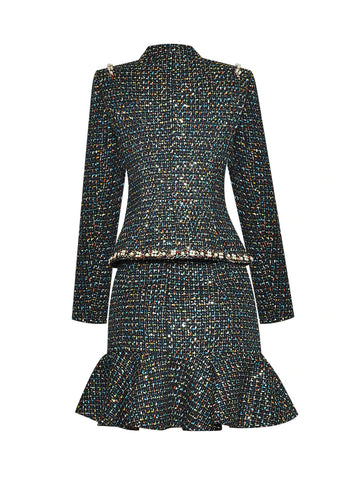 LIANNE Tweed Jacket & Skirt Set