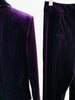 HINIYA Velvet Blazer & Flared Pants Set in Purple