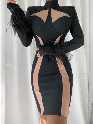 ANNETE Mini Dress in Black