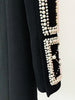 NAUTA Pearls Beaded Blazer Dress in Black