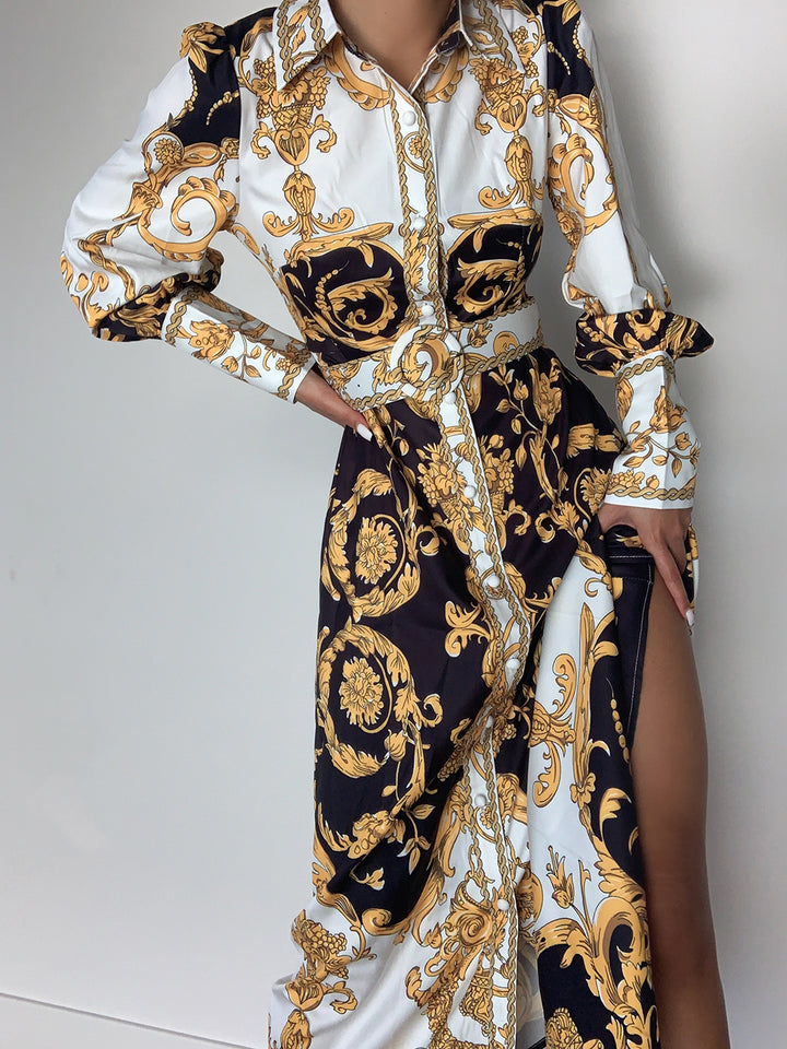 ALORA Printed Maxi Dress