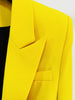 NAOMA Blazer & Flared Pants Set in Yellow