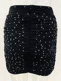 ORNE Bodysuit, Leggings & Skirt Set in Black