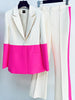 PETELE Blazer & Pants Set in Fuchsia