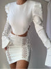 Two Piece Lace Skirt Set