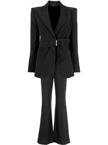 ENITTA Belted Blazer & Pants Set in Black