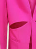 COUPERA Cut-out Blazer & Pants Set in Fuchsia