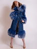 MEDUSA Denim Coat w/ Shearling Fur