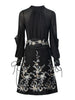 SAINTE Blouse & Skirt Set in Black