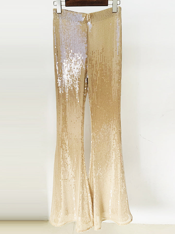 SEKA Sequin Flared Trousers