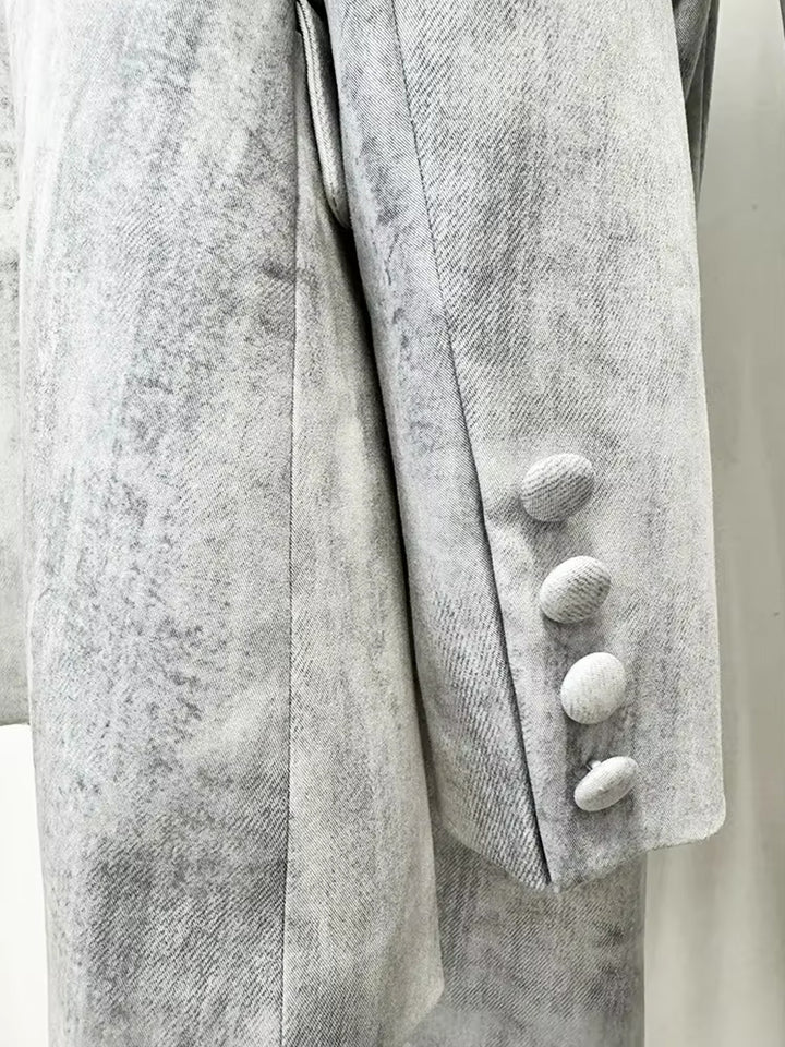 PRIMETTE Blazer & Pants Set in Gray