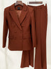 LIDA Blazer & Pants Set in Brown