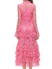 SETAI Lace Maxi Dress in Pink