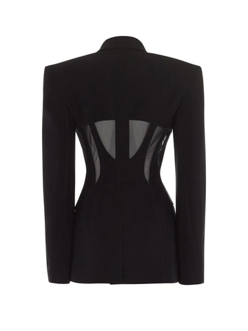 STARDI Cutout Corseted Blazer