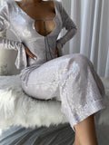 ETTELE Maxi Dress in Silver