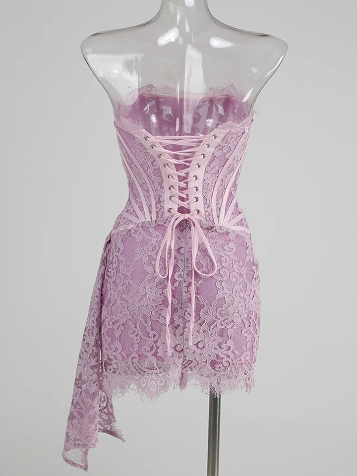 ANGELIC Mini Dress in Lavender