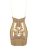 DELLE Drape Sequin Mini Dress