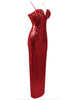 UMMA Sequins Maxi Dress in Red