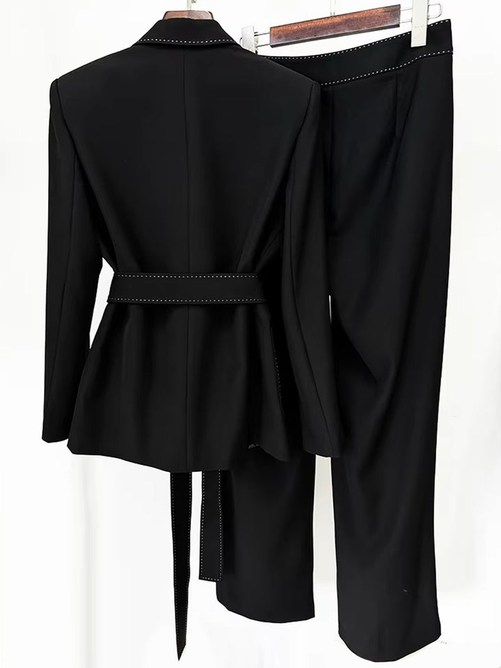 CIRE Blazer & Pants Set in Black