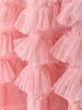LANTE Ruffle Dress in Blush Pink