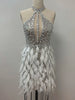 BETH Sequins & Feathers Mini Dress