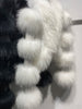 LITALY Fur Trim Leather Jacket in White