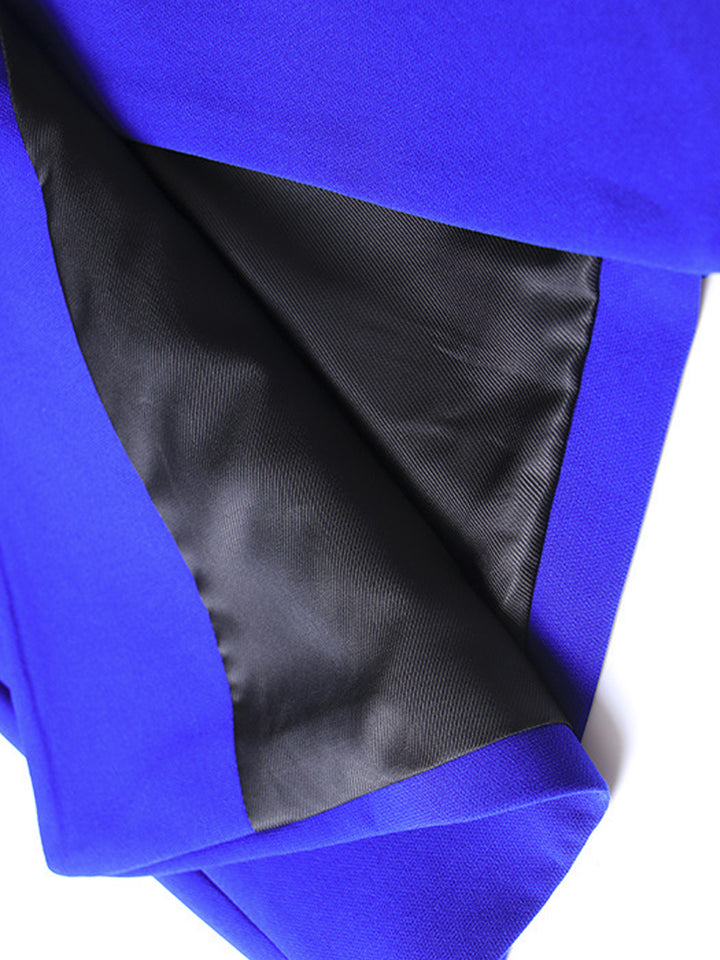NAOMA Blazer & Flared Pants Set in Royal Blue