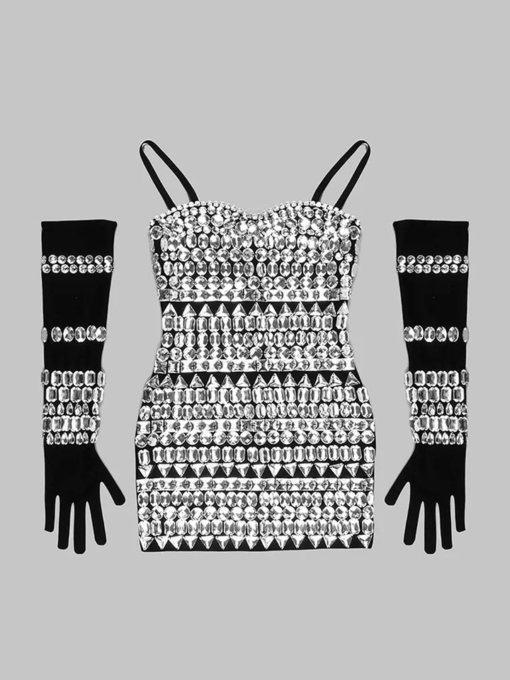 RAYE Embroidered Mini Dress