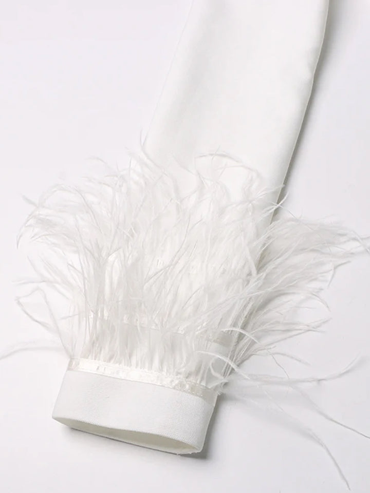 ANNETE Mini Dress in White