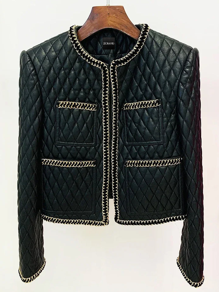 CATENA Leather Chain Jacket
