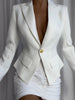 Single-breasted Blazer in White