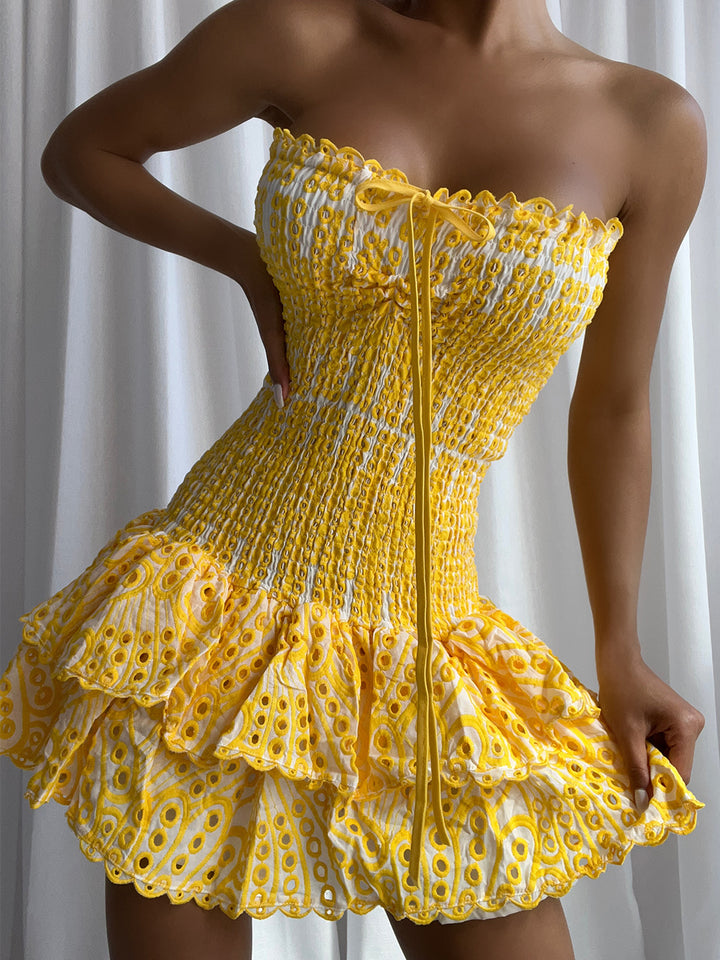 BIANNE Mini Dress in Yellow