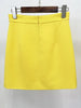 MATEA Beaded Cady Turtleneck Top & Mini Skirt