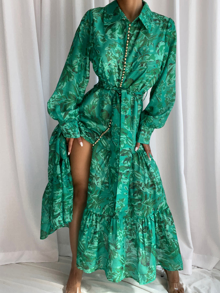 ZENEYA Maxi Dress in Green
