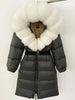 CENTRO Hooded Long Down Jacket