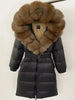 CENTRO Hooded Long Down Jacket