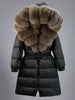 CENTRO Hooded Long Down Jacket