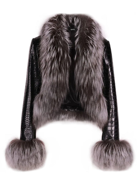 CHELSEA Fur Trim Leather Jacket – ZCRAVE