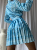 MIRAJE Blouse & Skirt Set in Azure