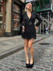 FIFTH AVE Feathers Dress in Black
