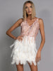 SWOON Feathers Mini Dress