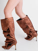 STACCABILE Press Stud Knee-High Boots