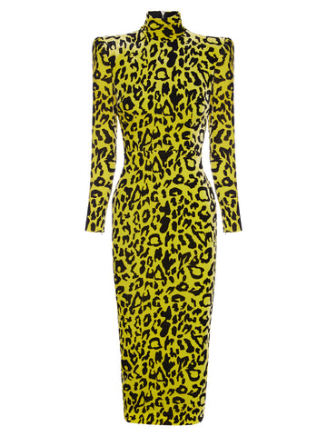 NOCHELLA Leopard Midi Dress