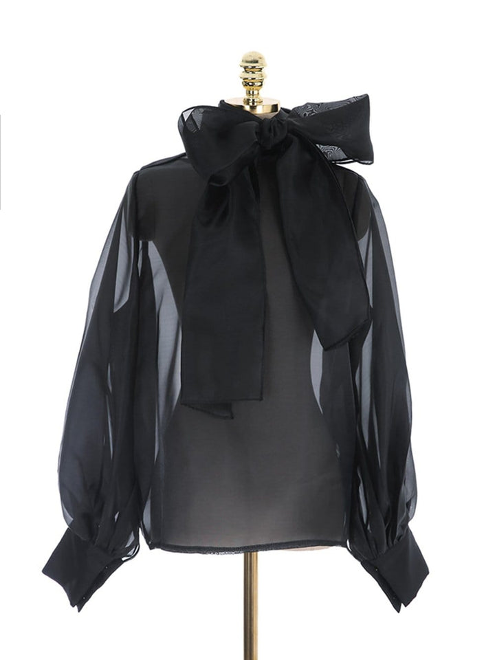 SABRINA Perspective Blouse in Black