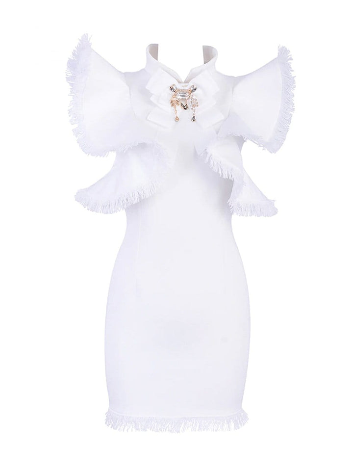 WHITEHAVEN Bodycon Mini Dress in White – ZCRAVE