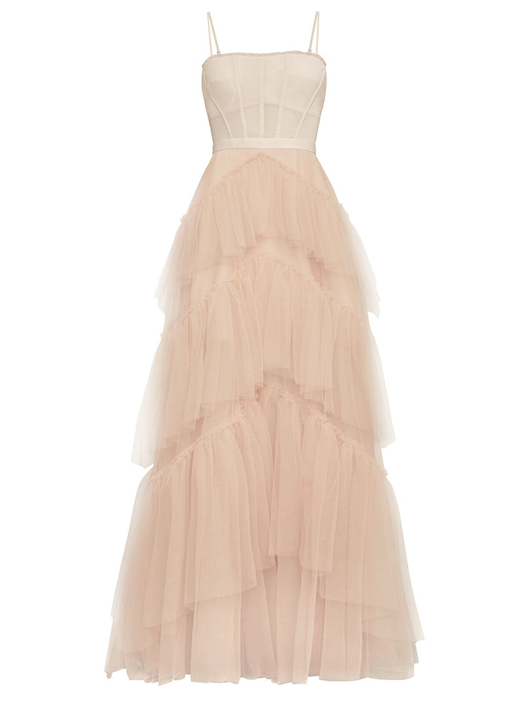 DIDA Tulle Dress in Beige