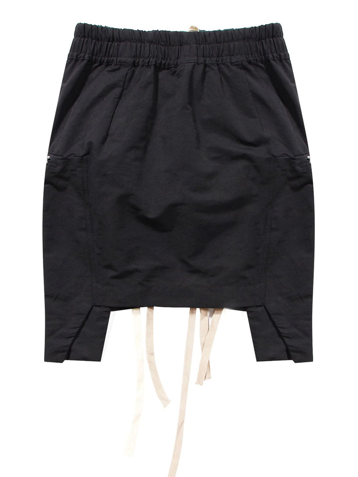 Laced Drawstrings Mini Skirt