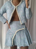 LE'ROSE Jacket & Skirt Set in Blue